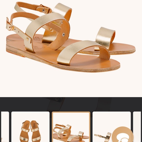 NWT!!! Ancient Greek Sandals, Clio Gold. Size 7 - Picture 2 of 9